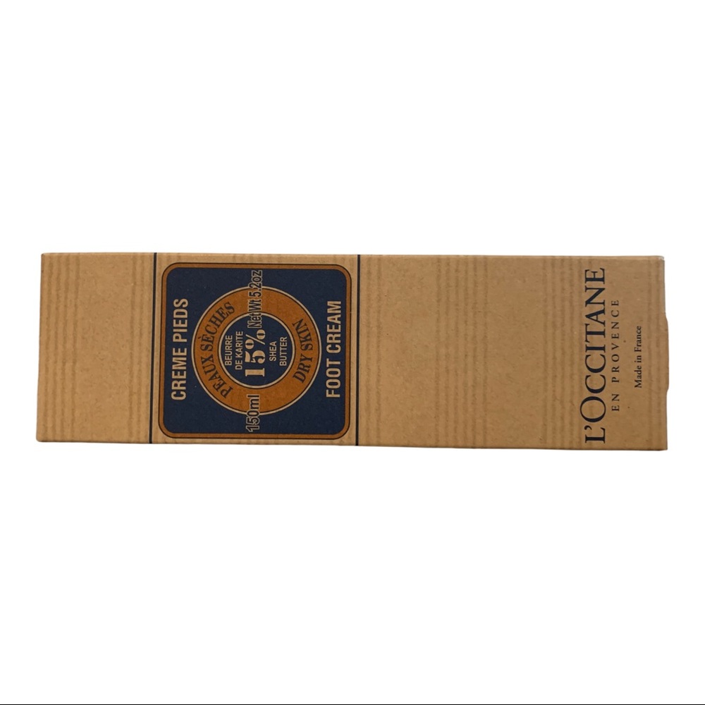 L'Occitane Shea Butter Foot Cream 5.2 oz / 150 ml. Foot Cream - NIB,read.